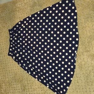 Extra small Polka-dot midi-length skirt